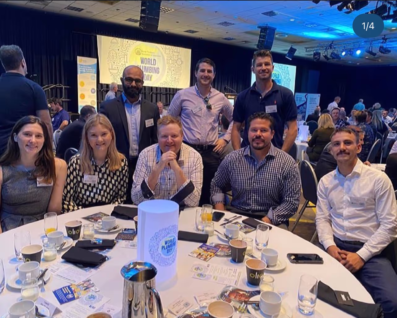 Conference celebration with the ConstructSupport Australia team